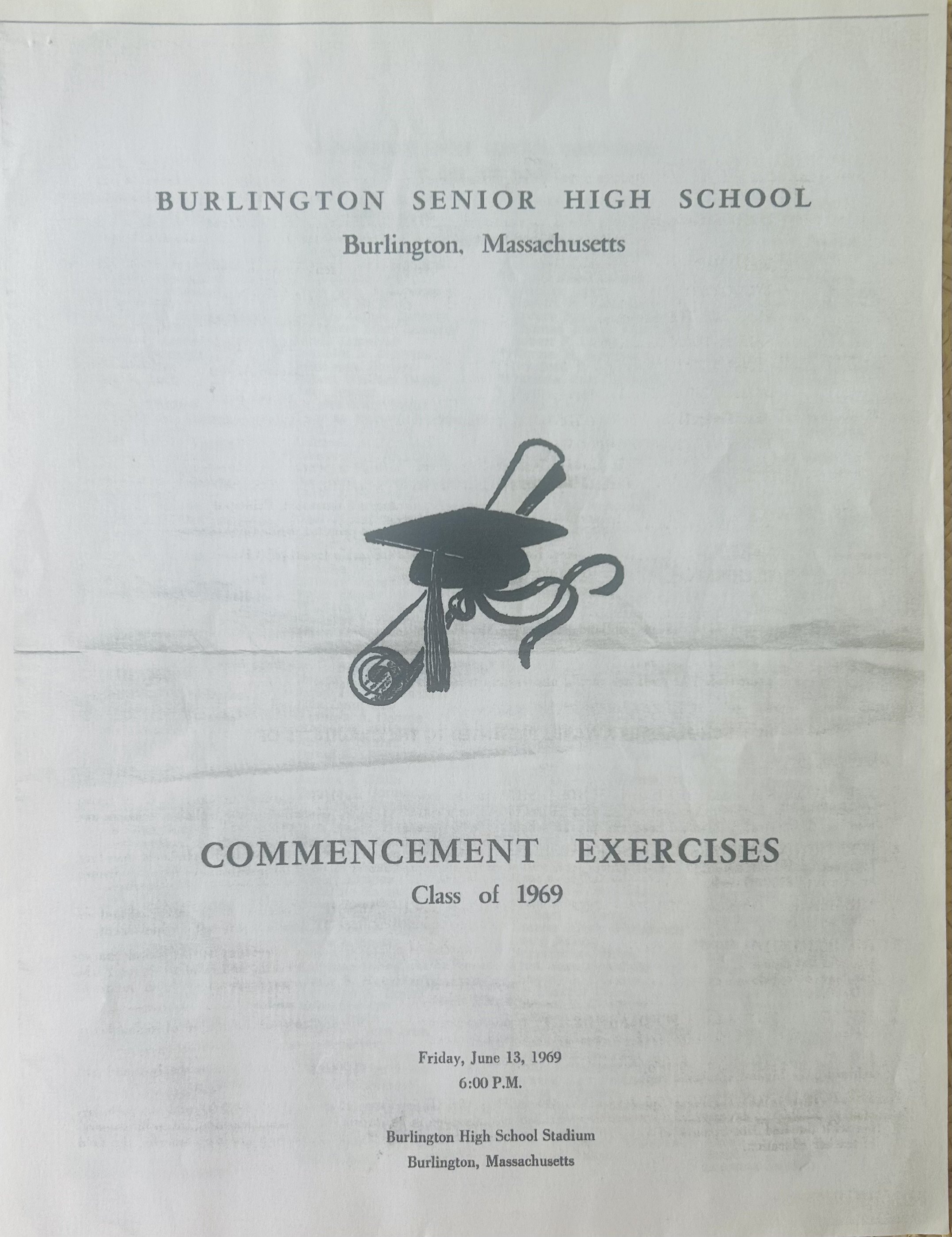 Graduation Commencement Exercises June 13, 1969